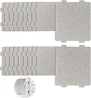 Pacote com 20 peças de forno microondas 5304509435 5304464061 Fatia de mica, capa de guia de ondas de alta espessura, compatível com tampa de guia de ondas de forno micro-ondas Whirlpool