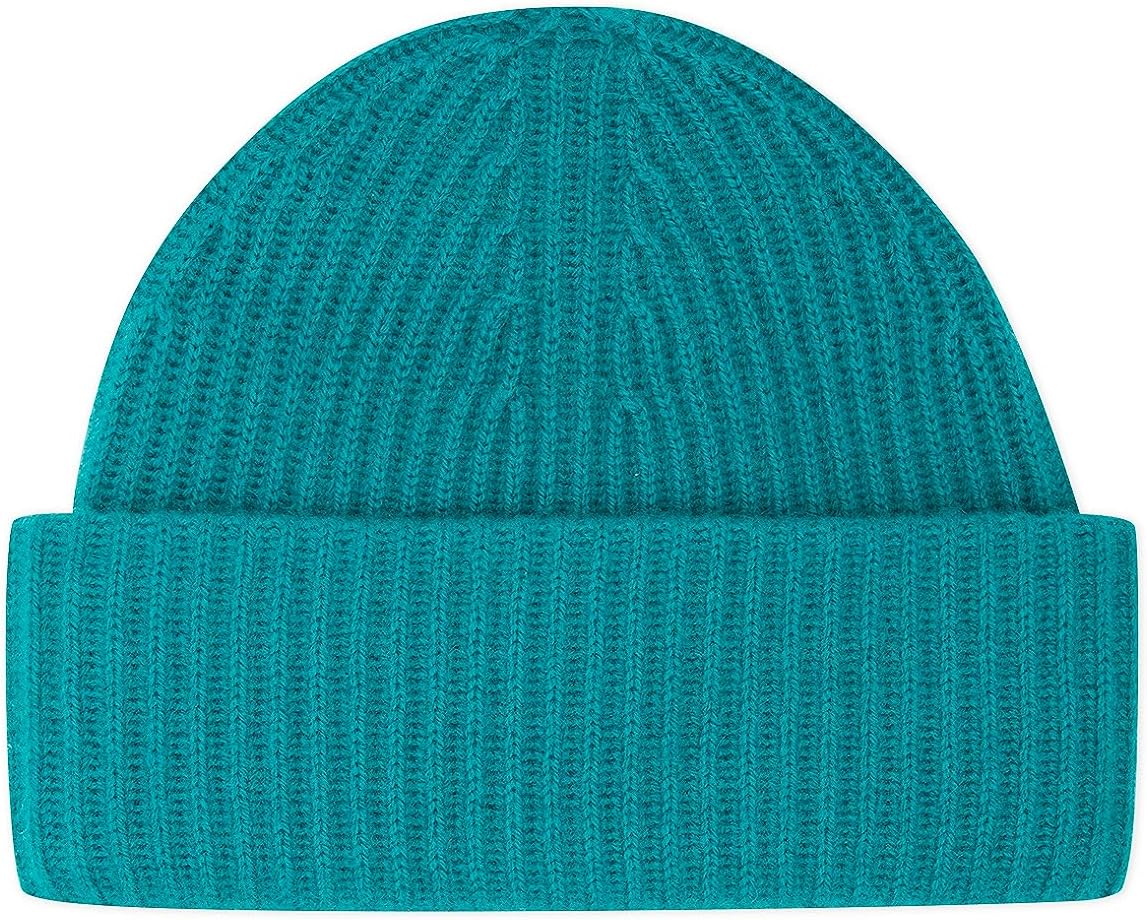 Women’s Chunky Knit Beanie, 100% Pure Cashmere Cap, Soft & Stretchy, Warm Hat for Autumn, Winter, Spring - Image 2