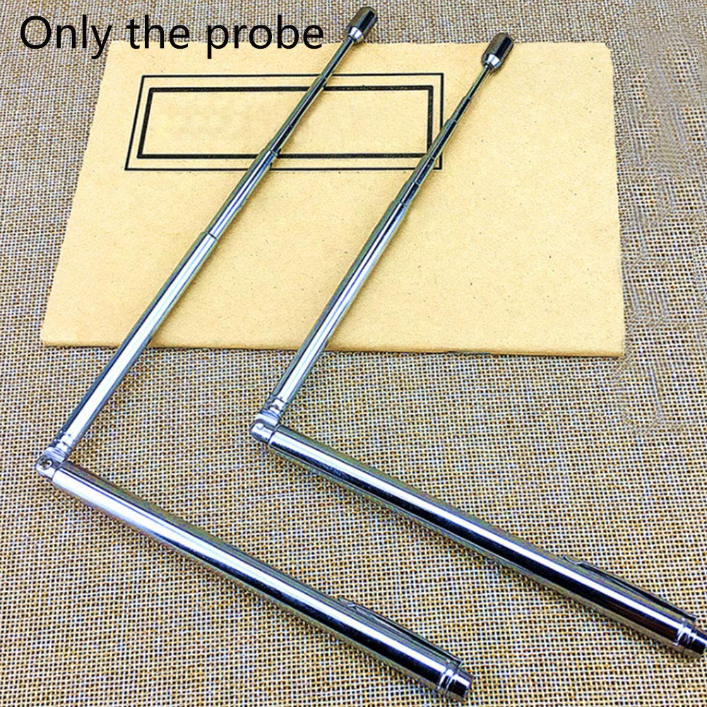 2 Pcs/Set Stainless Steel Dowsing Rods, Adjustable Water Divining