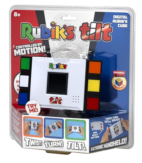 Foto 3 de 8 de Ideal, Rubik's Tilt Electronic Game: Twist, Turn, Learn, Brainteaser Puzzles, Ages 8+