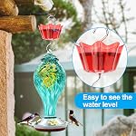 Hummingbird Feeder Ant Guard, 6 OZ x 2 Pack Large Ant Moat for Hummingbird Feeders, Ant-Proof Moat for Outdoor Feeders, Durable Ant Traps & Guards, Transparent Water Level, Easy to Install & Clean