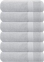 Vista 70 de GLAMBURG - Juego de 12 toallas faciales ultrasuaves de 13 x 13 pulgadas, 100% algodón, duraderas y altamente absorbentes, ideales para baño, cocina