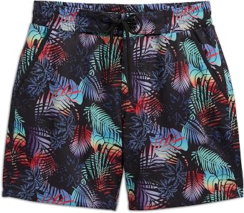 TomboyX Swim 7" Board Shorts, Quick Dry Bathing Suit Bottom Trunks, UPF 50 Sun Protection, Plus Size Inclusive XS-6X
