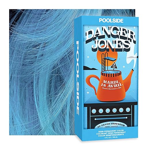 Danger Jones Color de cabello semipermanente (Poolside - Azul claro)
