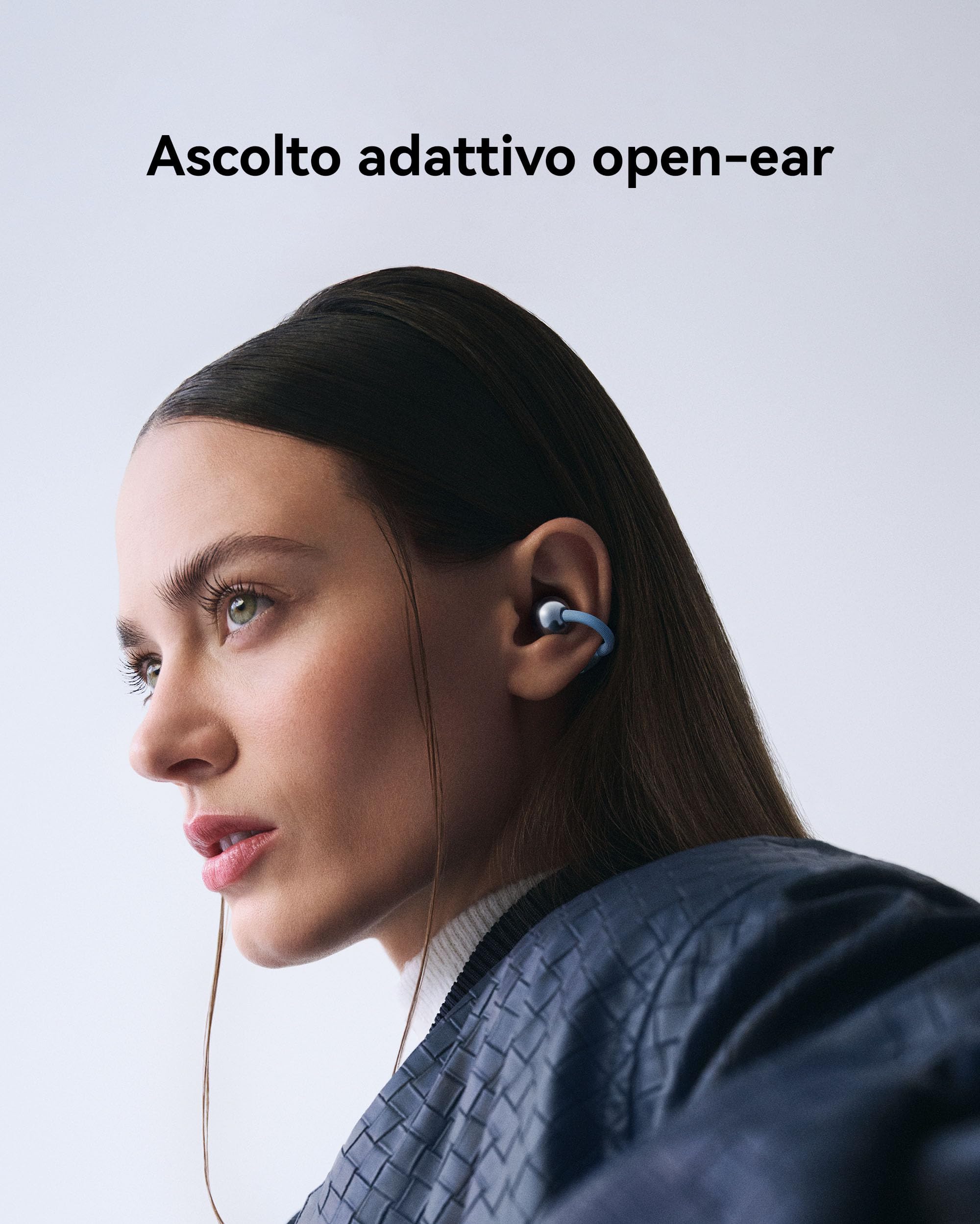 HUAWEI FreeClip 2 Nero, Cuffie Bluetooth Wireless, Design ultra-Leggero, per il massimo del comfort, Ascolto adattivo open-ear, Chiamate Cristalline, Fino a 38 ore, iOS e Android, Garanzia di 30 Mesi