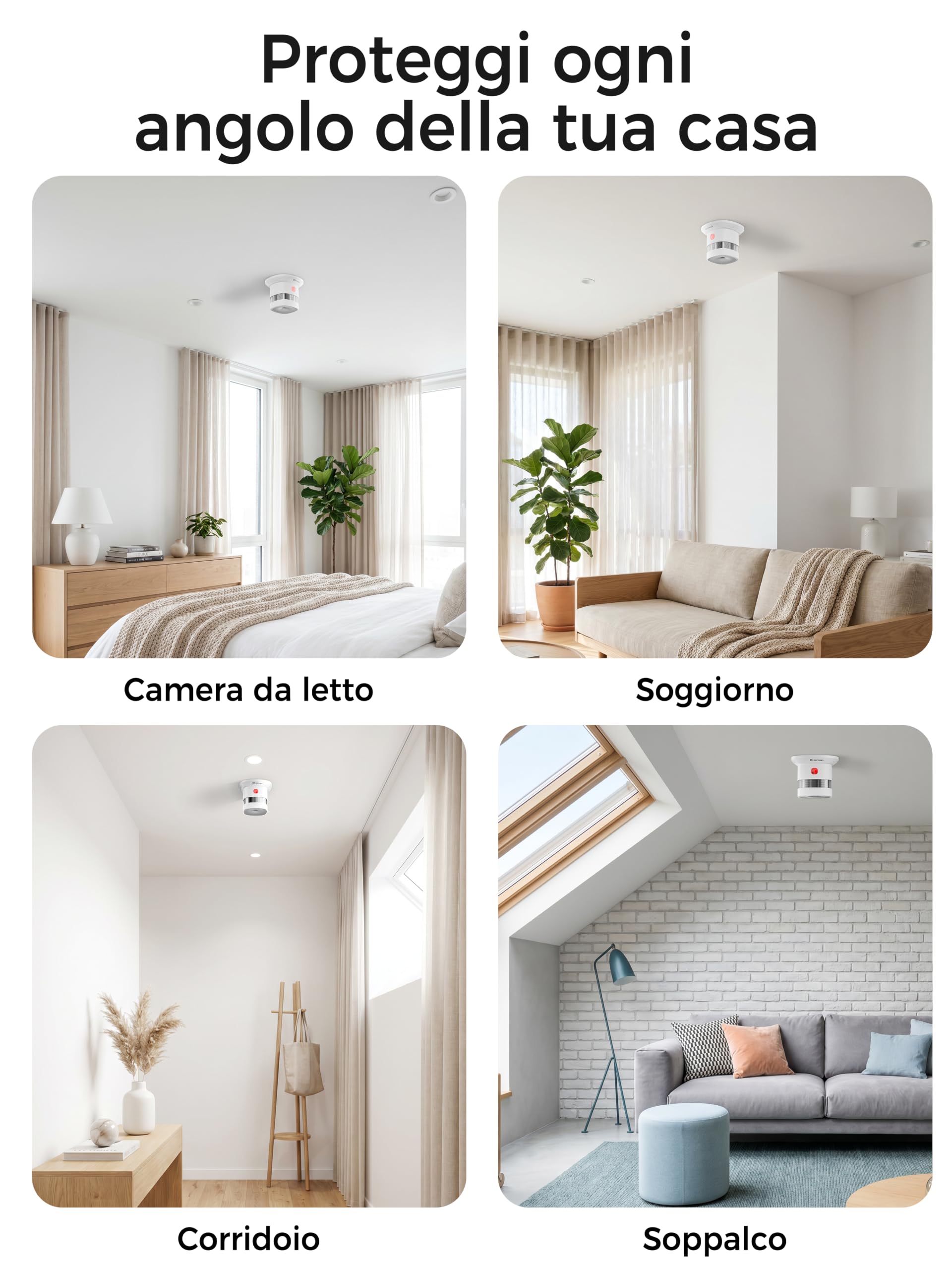 HEIMAN Smart Zigbee - Rilevatore di fumo con supporto magnetico, Smart per Home Assistant ZHA & Z2M (Zigbee 3.0 Hub richiesto), batteria sostituibile da 5 anni, certificato DBI & EN14604, HS1SA-E Plus