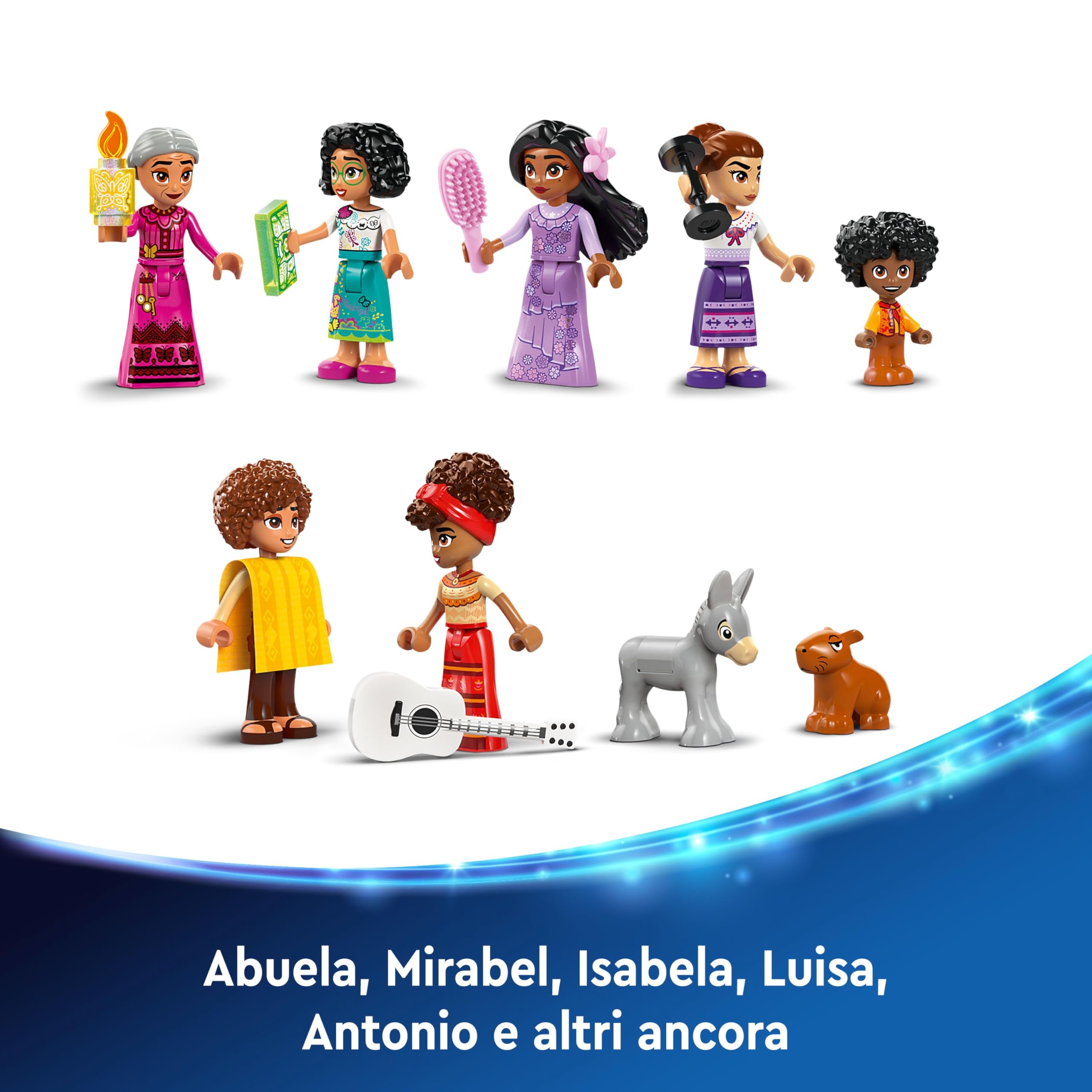 LEGO ǀ Disney La Magica Casa dei Madrigal, Casa di Encanto Giocattolo da Costruire, Giochi di Fantasia per Bambine e Bambini da 7 Anni con 7 Personaggi tra cui Mirabel e 2 Animali, Idea Regalo 43245