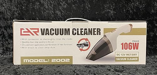 Miniatura 2 de Aspiradora de coche  Aspiradora portátil, de alta potencia, de mano con 2 accesorios y extensión de manguera, cable de 16 pies y bolsa, 12 V, kit de