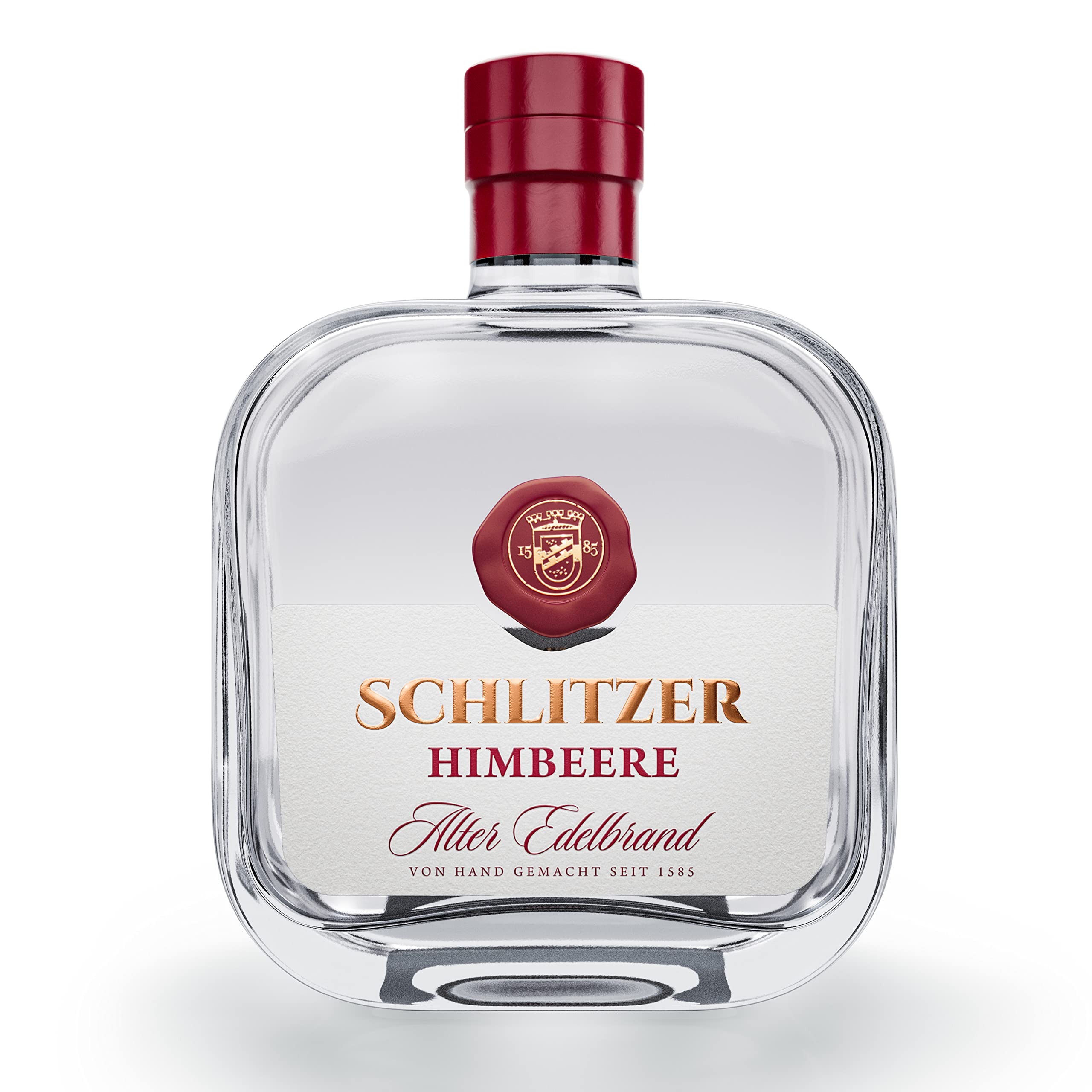 Schlitzer Alter Himbeerbrand Edelobstbrand aus vollreifen Himbeeren im Tonkrug gelagert (1 x 0.5l)