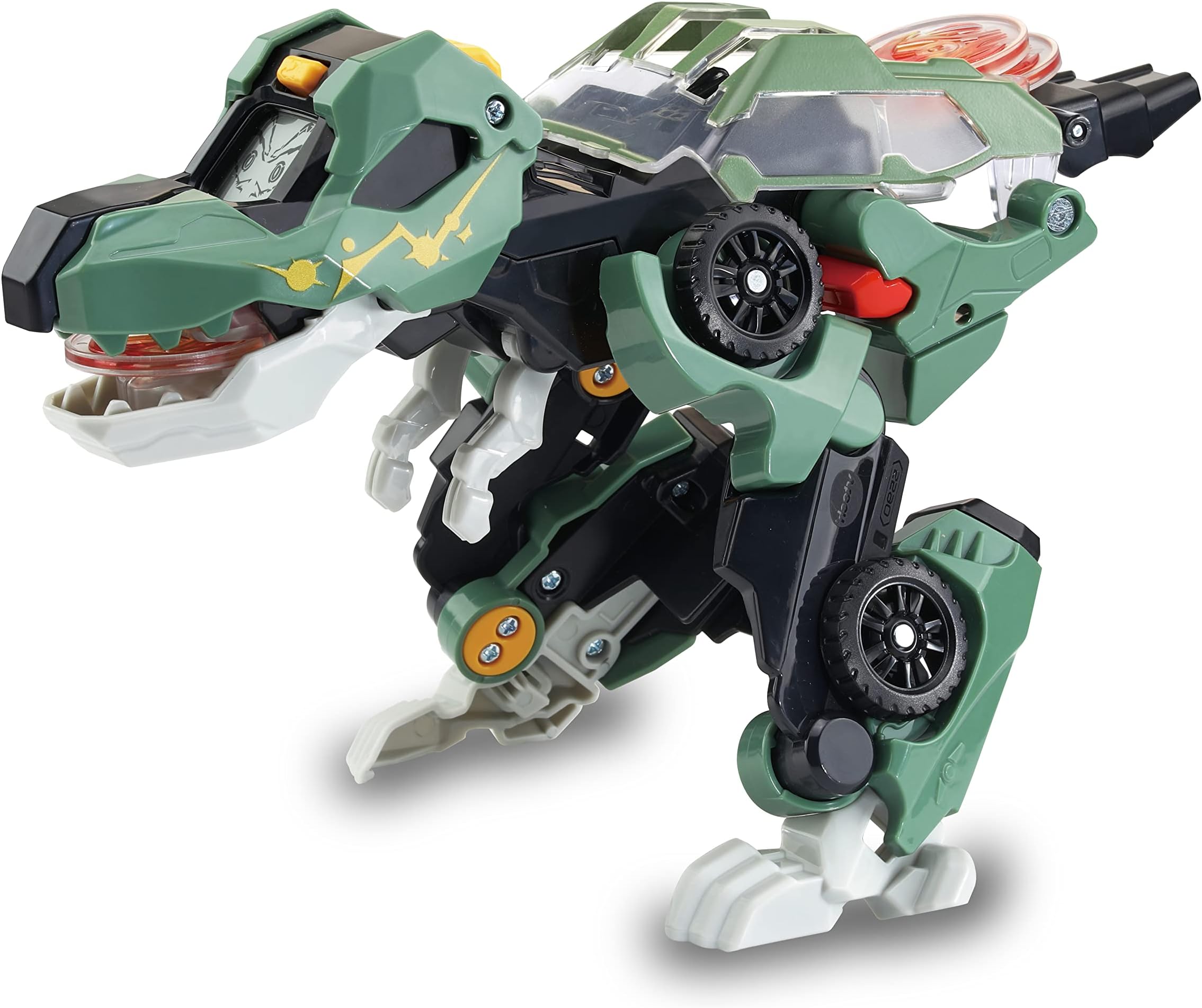 VTech Switch and Go Dinos Launcher T-Rex - Dino Car Transformer - 2-in-1 Toy with Sound and Light Effects - With Launcher - For Children Aged 3-8 Years