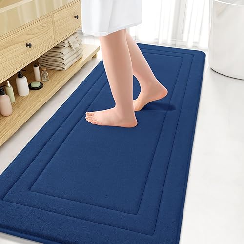 Miniatura 64 de Arotive Tapete de baño de espuma viscoelástica de 30 x 20 pulgadas, ultra suave y absorbente, lavable a máquina, cómodo tapete de baño para suelo