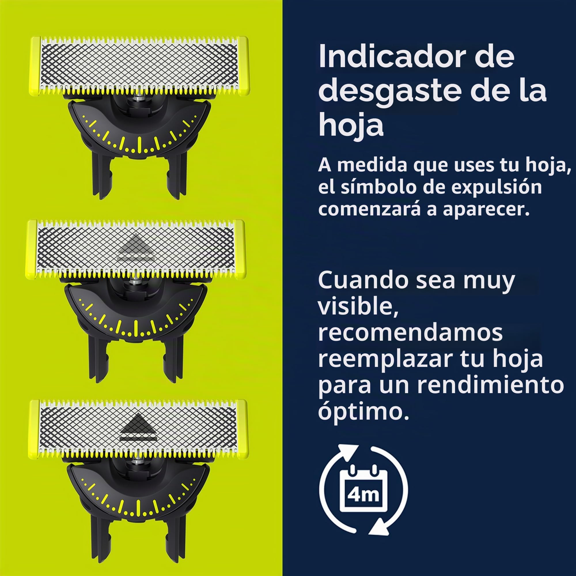Philips Norelco QP6552/90 OneBlade 360 Pro, afeitadora eléctrica y afeitadora corporal con tecnología de cuchilla de 360 grados, 2 cuchillas de 360, peine ajustable de 20 longitudes, kit de cuerpo y
