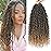 Col Bling Goddess Locs Crochet Hair 18 Inch 8 Packs Faux Locs Crochet Hair for Women Pre Looped River Locs Crochet with Curly Ends (18 Inch 8 Packs, T27)
