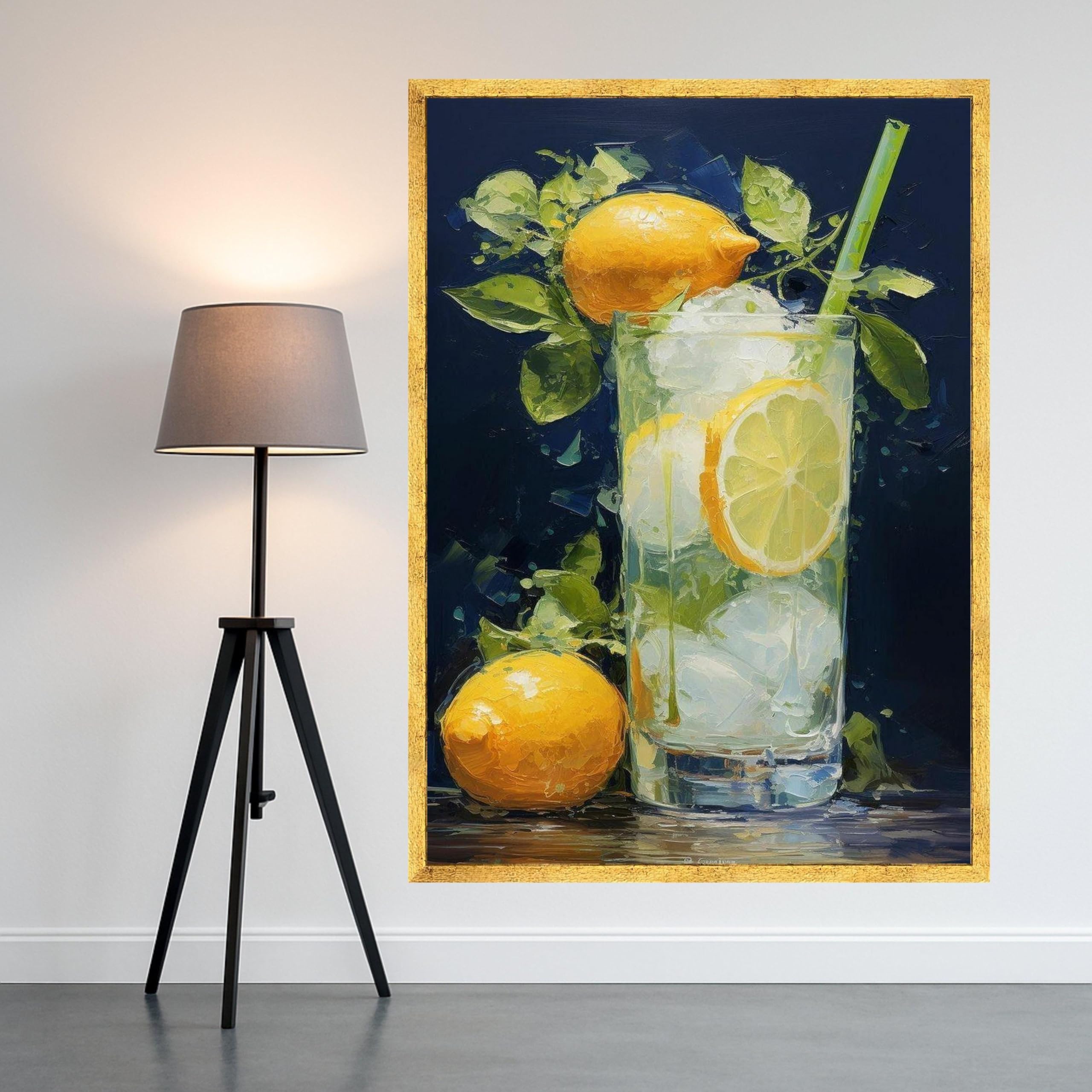 Boisson au citron affiche impression sur toile salon et cuisine - 8