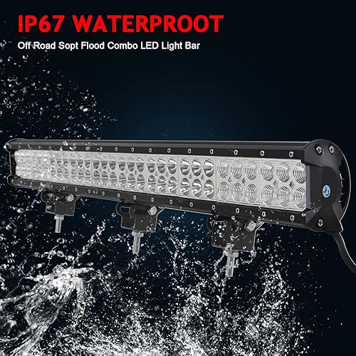Miniatura 6 de Willpower - Barra de luz LED de trabajo de 12 pulgadas 72 W para camión, automóvil, ATV, todoterreno, 4x4, Jeep Truck luz de conducción