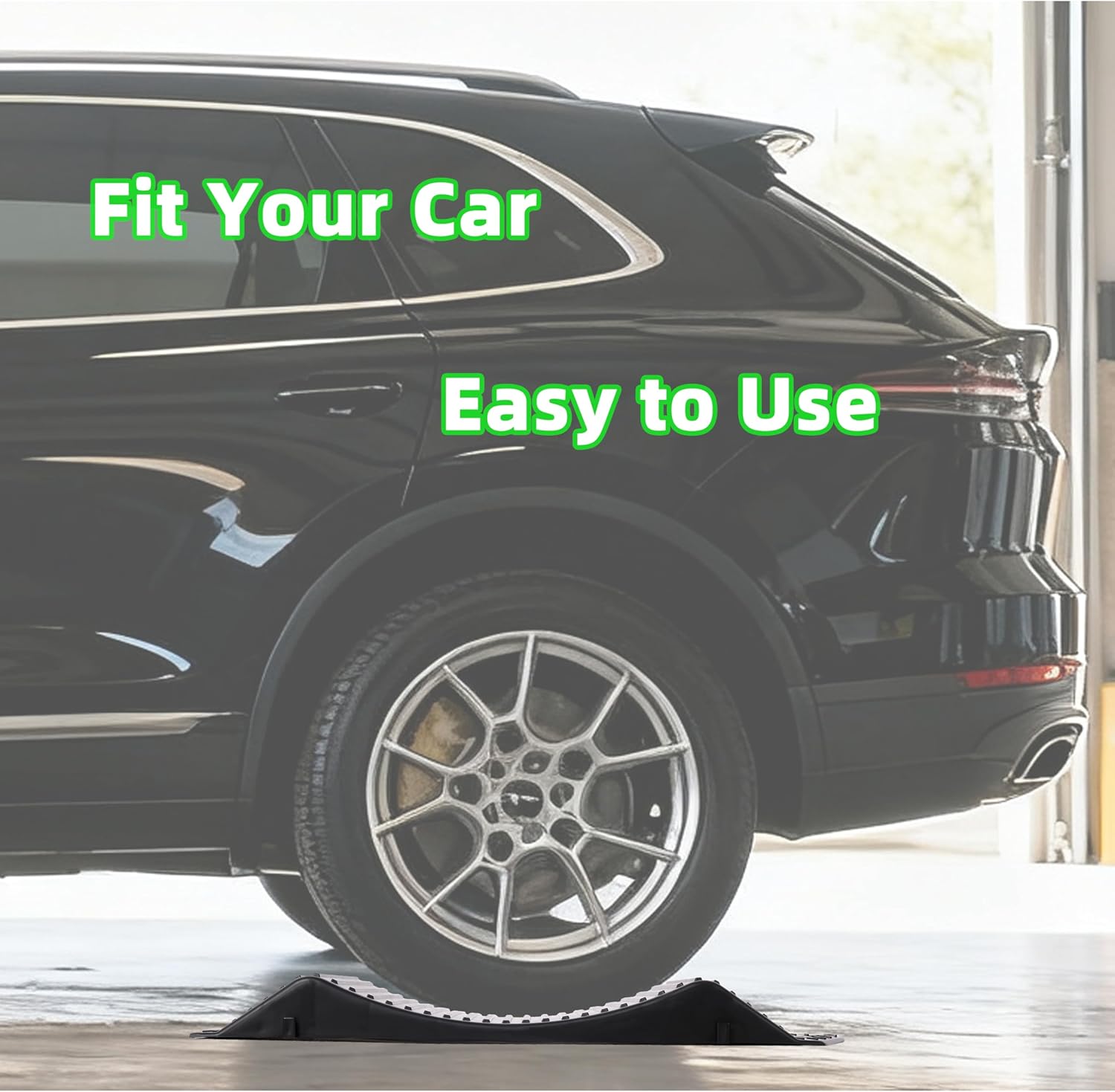 4 Pack Tire Saver Ramps for Car Storage, Anti-Slip Tire Cradle Ramp Prevent Flat Spots, Heavy Duty Hard Plastic Wheel Ramp for Cars, SUVs, Trucks, RVs, Campers, Trailers & Motorhomes