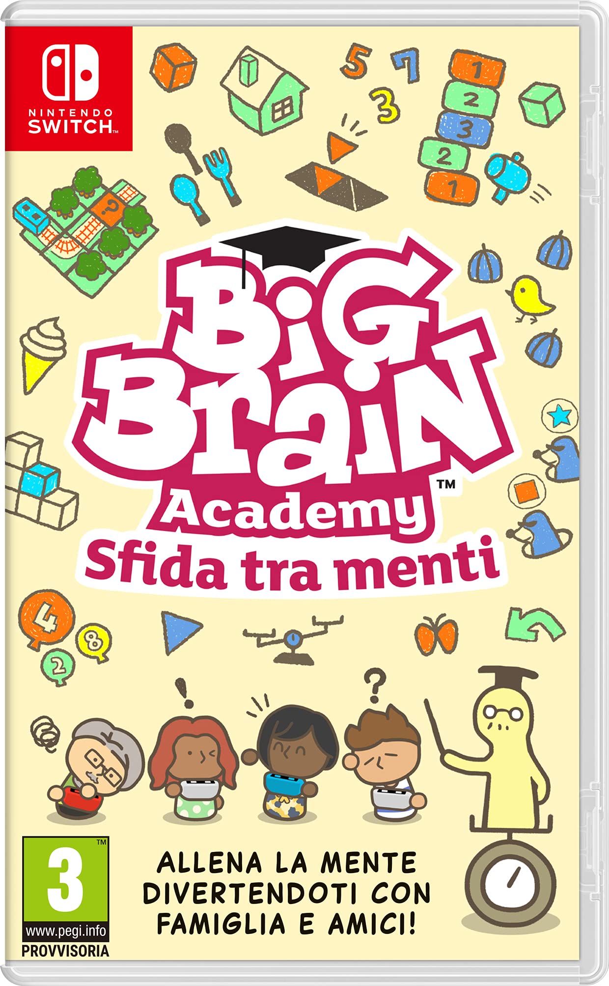 BIG BRAIN ACADEMY - Videogioco Nintendo - Ed. Italiana - Versione su scheda