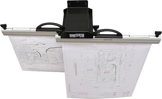 Arnos Hang-A-Plan Universal Wall Rack for 5 Hang-A-Plan Binders A2-A1-A0