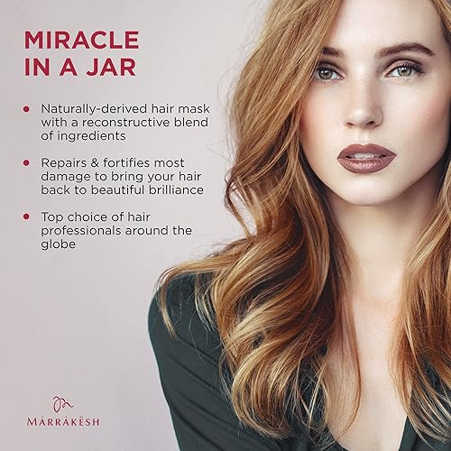 Miniatura 5 de Marrakesh Miracle Masque aroma original 8 onzas mascarilla restauradora para el cabello revitaliza el cabello seco dañado y envejecido con aceite de