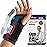 FEATOL 2 Pack Carpal Tunnel Wrist Brace For Work With Wrist Splint, 6.5\'\' Wrist Brace Night Support For Women Men, Pain Relief For Tendonitis, Arthritis, Pregnancy, Typing, Right and Left Hand, Medium