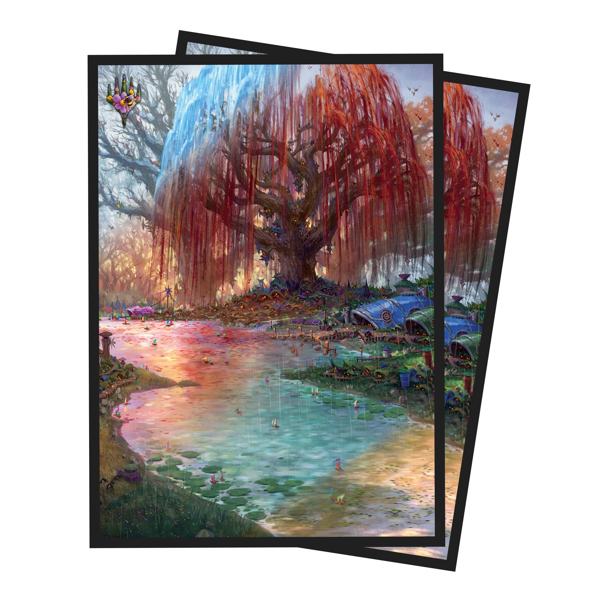 MTG Card Sleeves Ultra Pro MTG Sleeves - Bloomburrow 100ct Deck Protectors  With Forest Summer Art, Standard Size Standard Size Card Sleeves 2.5x3.5