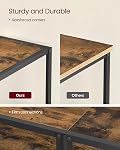 VASAGLE Modern TV Stand for TVs up to 65 Inches, 3-Tier Entertainment Center, Industrial TV Console Table with Open Storage Shelves, for Living Room, Bedroom, Rustic Brown and Black ULTV097B01