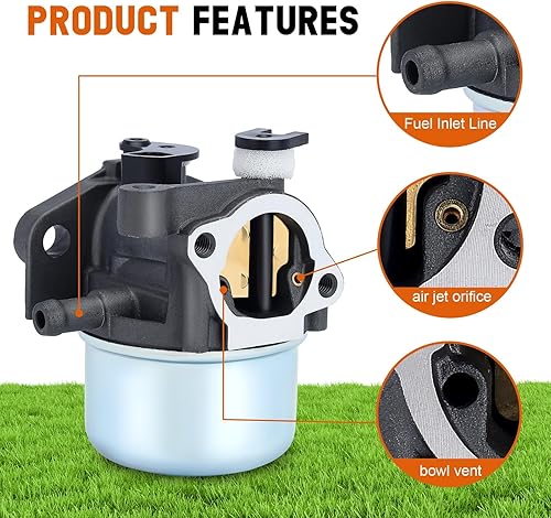 Miniatura 6 de Savior 794304 Carburador para 799866 799871 790845 796707 Troy Bilt TB230 Cortacésped 6.75 hp Craftsman Troy Bilt Lavadora a presión Toro 22