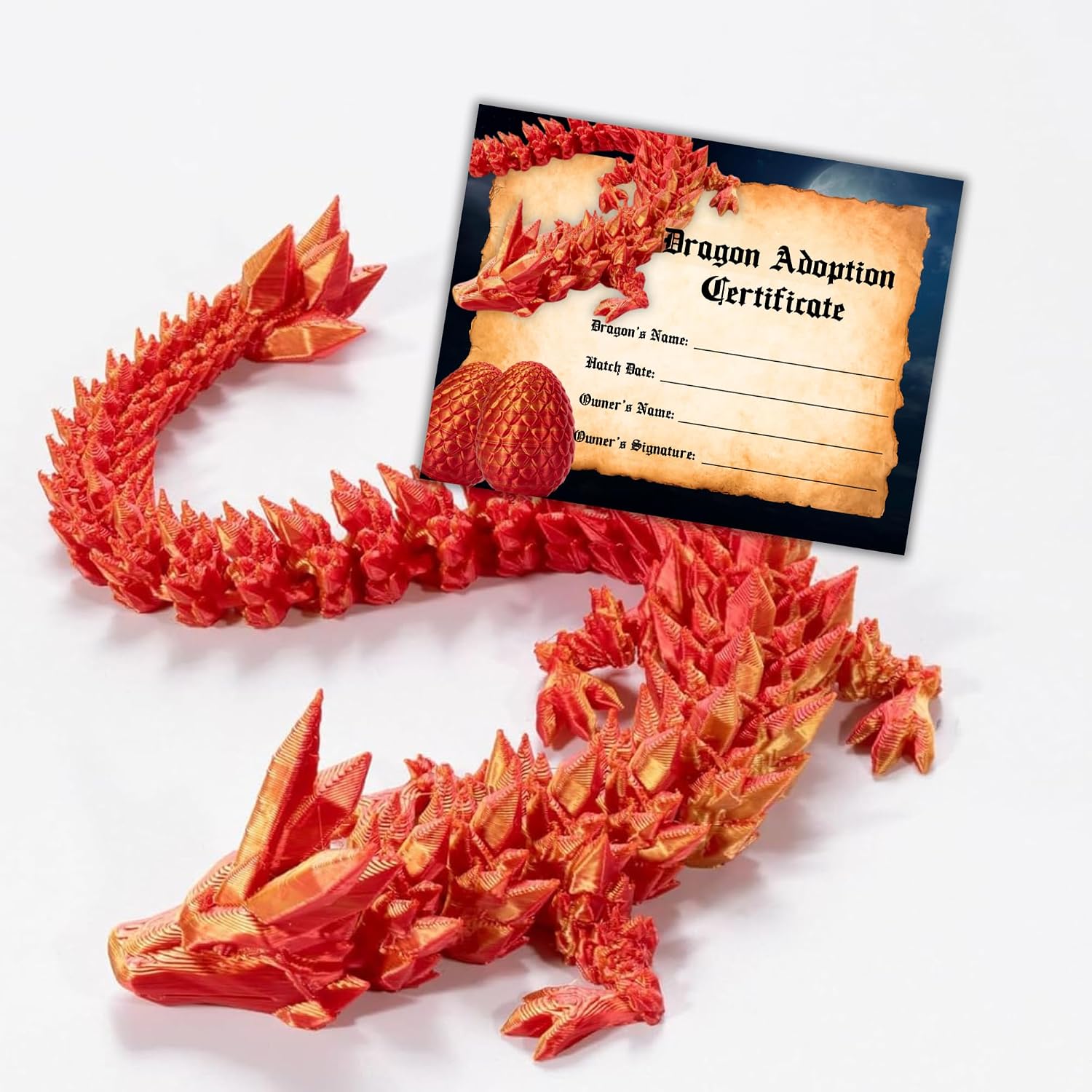 Dragon Adoption Certificate | 30 pk 8.5x11” for Use with 3D Printed Egg File Fidget with Wings Quest Paper Adopt a Dragon for Printers DIY Sellers image 5
