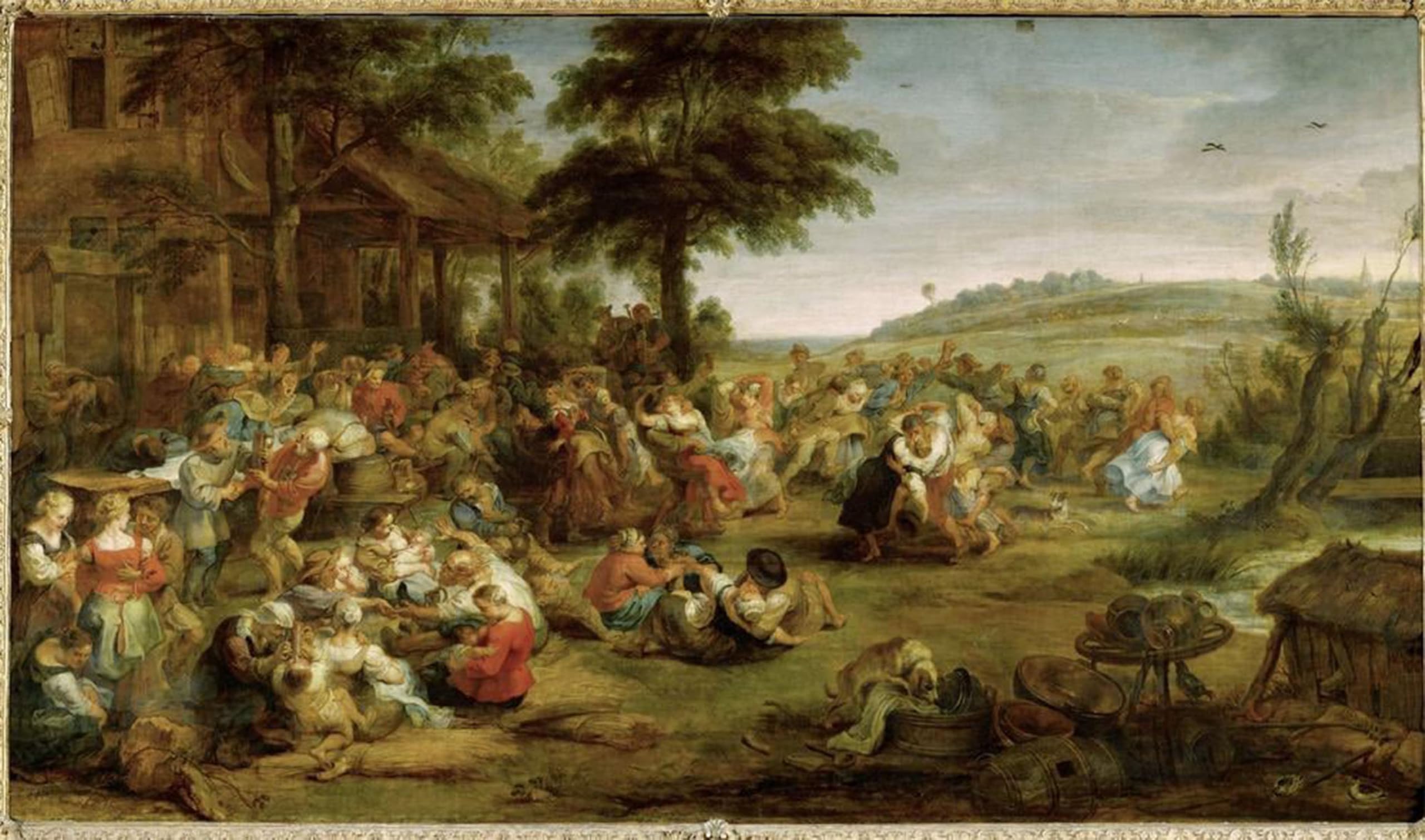 POSTERIIk Vintage Art Print Images Pictures Print Flandrische Kirmes by Peter Paul Rubens Modern Colour Posters for Office Home Decor 60x90cm