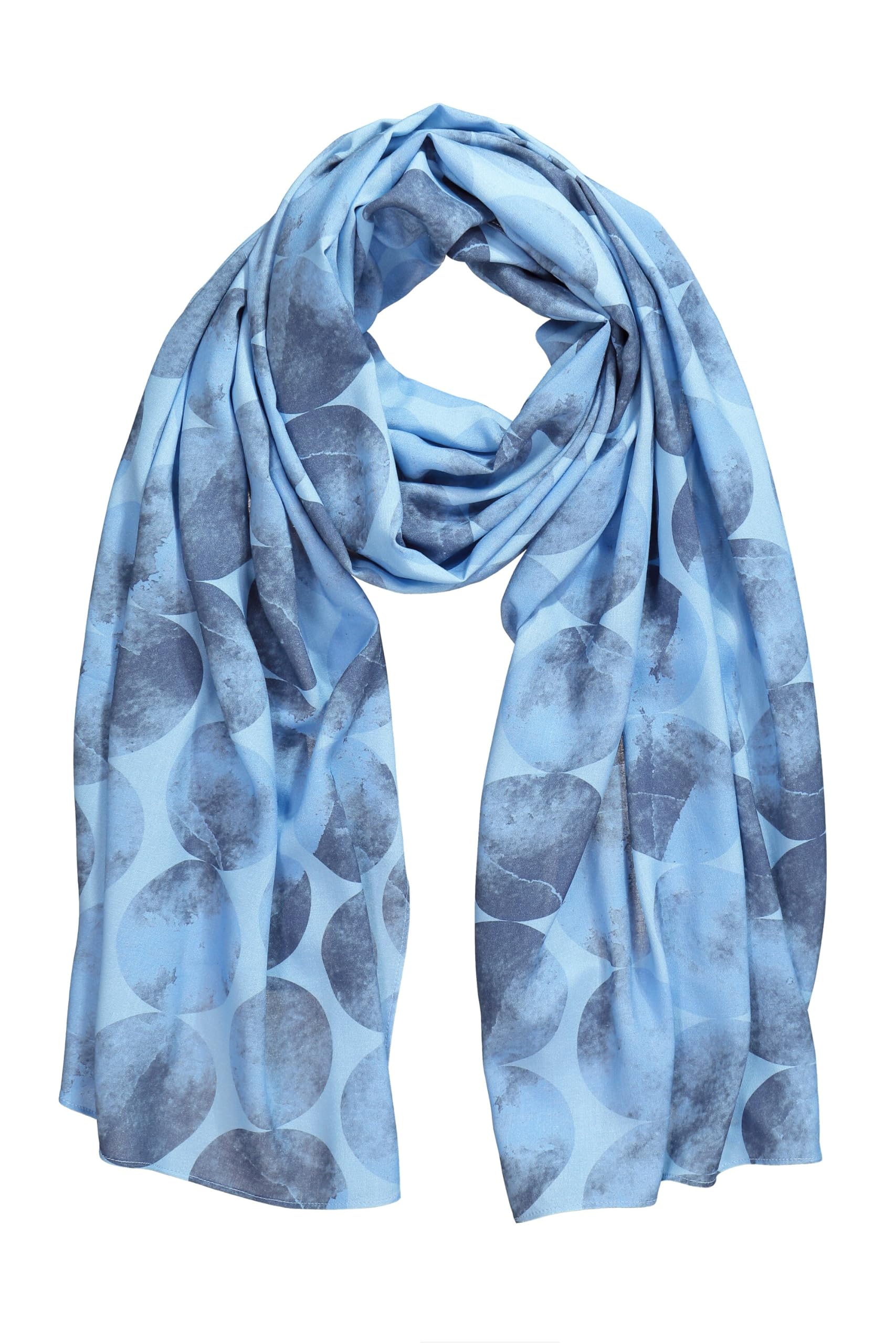 Ulla Popken Damen große Größen Übergrößen Plus Size Schal, Kreise 841098