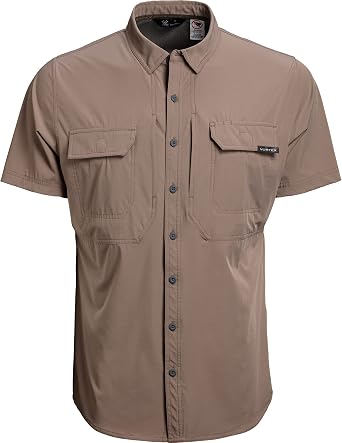 Vortex Mens Callsign Short Sleeve Shirts - UPF Sun Protection, Moisture Wicking, Stretch Fabric