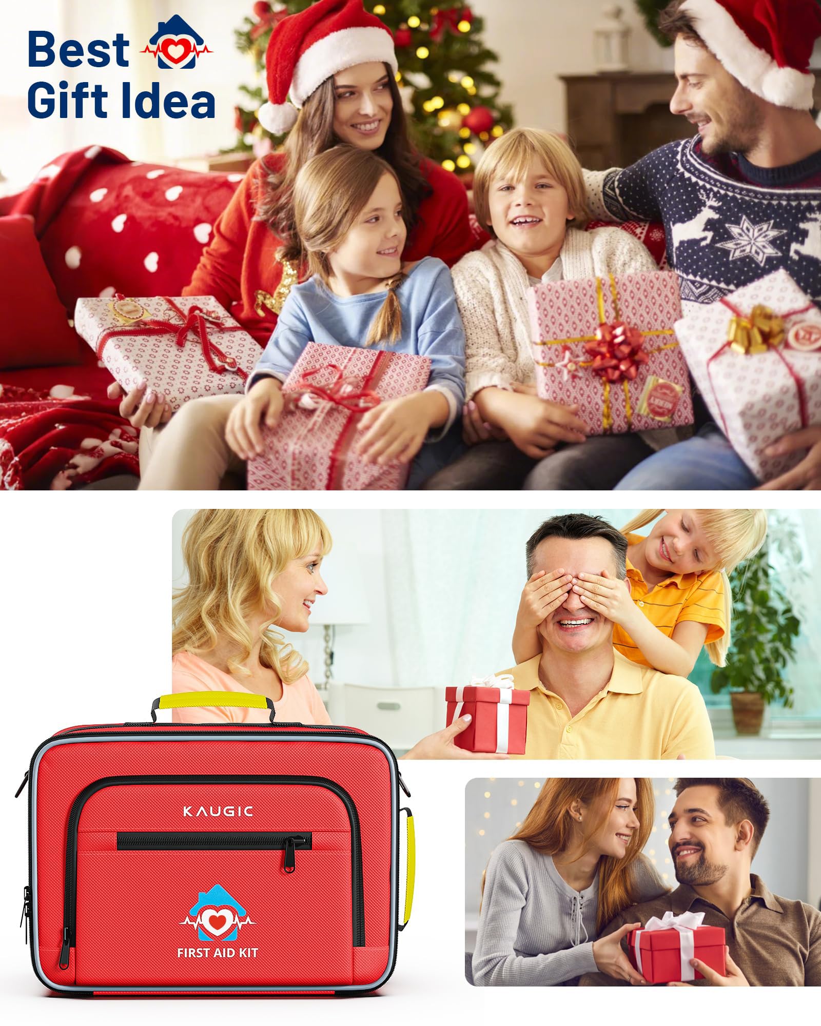 KAUGIC 500PCS First Aid Kit for Travel, Camping, Home — Amazon image 9