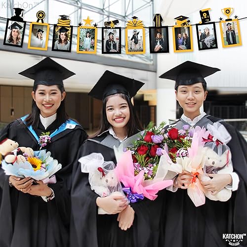 Vista 27 de KatchOn, Cartel de fotos de graduación verde 2025 – grande, 10 pies, pancarta de graduación 2025 Decoraciones de fiesta de graduación 2025