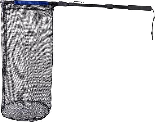 Miniatura 2 de RESTCLOUD Red de aterrizaje de pesca con mango telescópico, red de pesca de agua dulce para niños, hombres y mujeres, se extiende de 40 a 63 pulgadas