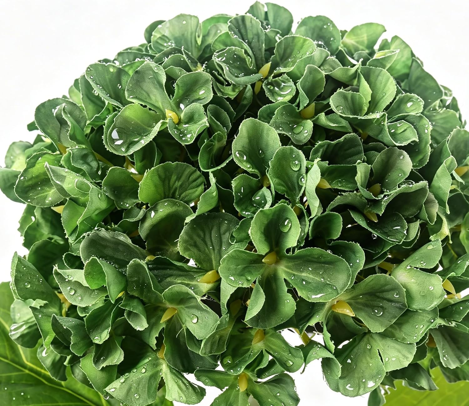 6pcs Artificial Hydrangea Flowers, 22.8" Tall Faux Hydrangea Stems with 7" Large Bloom Heads, for Home Decor, Wedding Centerpieces & Fall Arrangements (Green)