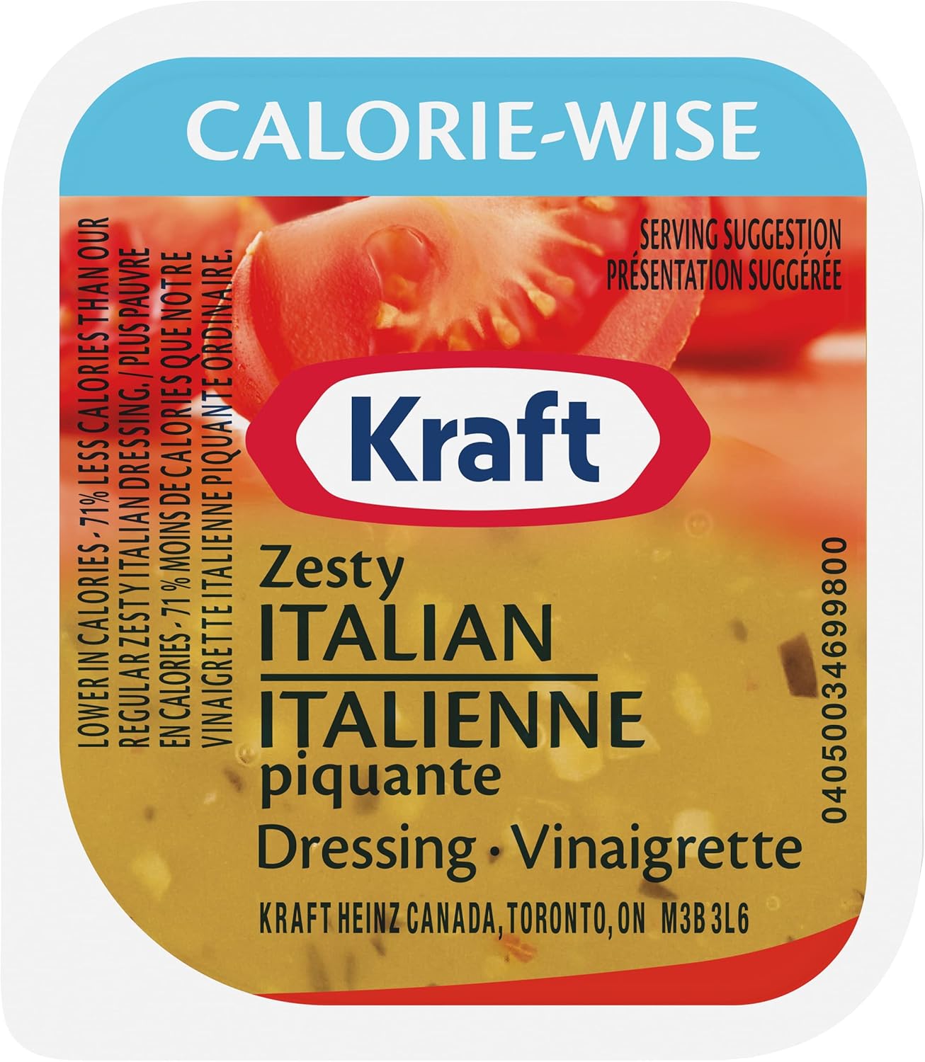 Kraft CalorieWise Zesty Italian, 3.2L (200 Dip Cups) Amazon.ca