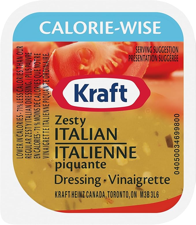 Kraft CalorieWise Zesty Italian, 3.2L (200 Dip Cups) Amazon.ca