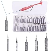 Fishing Drop Shot Weights Kit, Bass Fishing Accessories Kit Include Sinkers Beads Hooks Swivels Stoppers Texas Rig Carolina Rig Drop Shot Rig Wacky Rig Weightless Rig Tackle Box