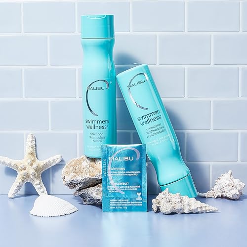 Miniatura 8 de Malibu C Swimmers Wellness Hair Remedio - Previene y protege la decoloración del cabello del cloro y los elementos de la piscina - Complejo