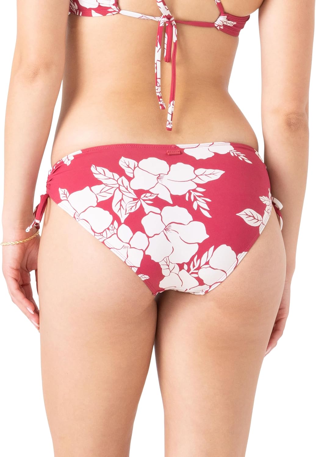 Roxy Women's Side Tie Cheeky Bikini Bottoms – Low Rise Swimwear, UPF 50+ Sun Protection - Image 4