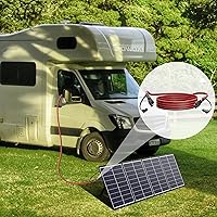 Vista 8 de POWOXI Cable de extensión SAE de 15 pies de desconexión rápida, cables solares, conector SAE para panel solar, automotriz, RV, motocicleta, tractor