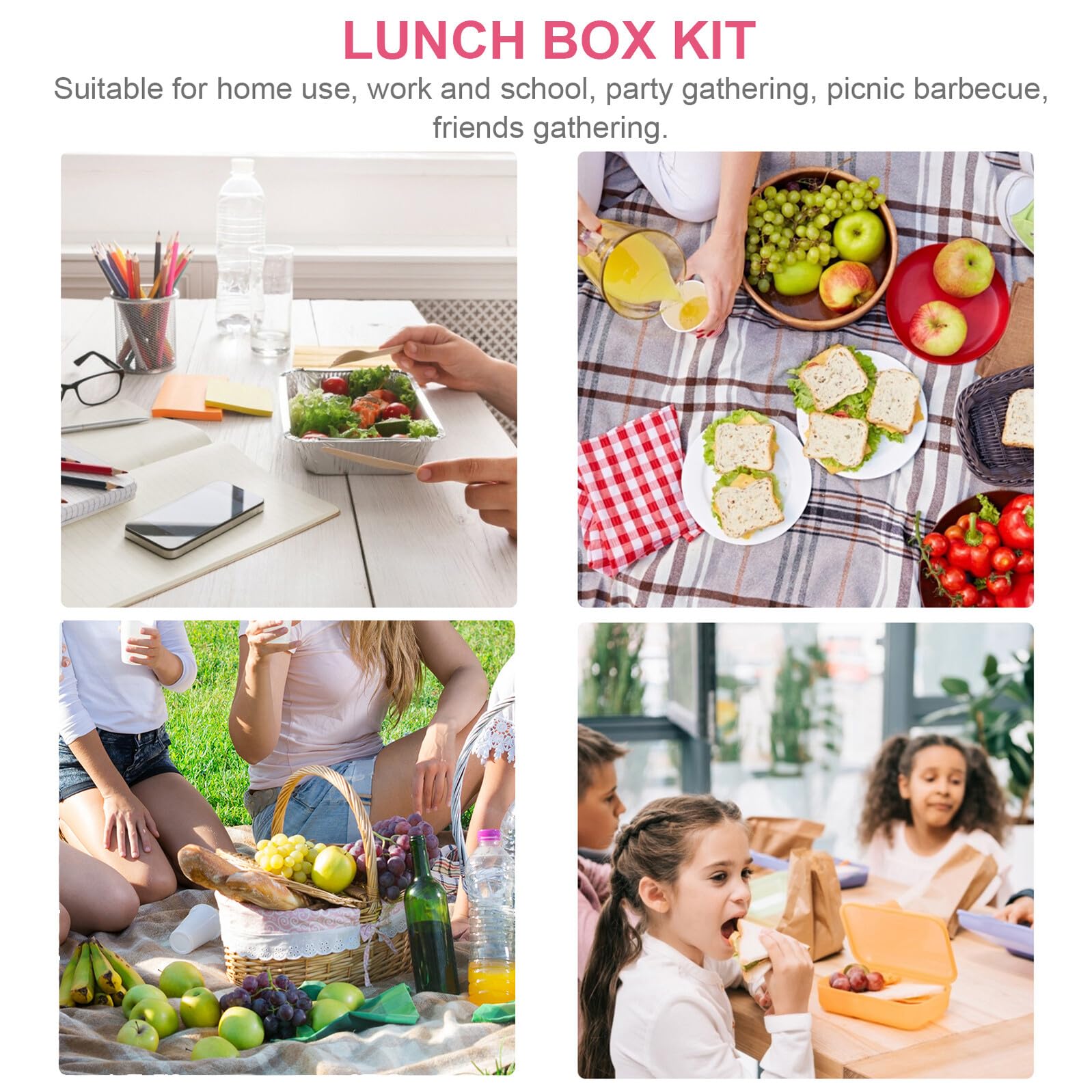 DOITOOL Scatola Bento Isolata Scomparti Contenitore per Alimenti per Pranzo Pratica Scatola Bento Divisa per Studenti Impiegati Famiglia