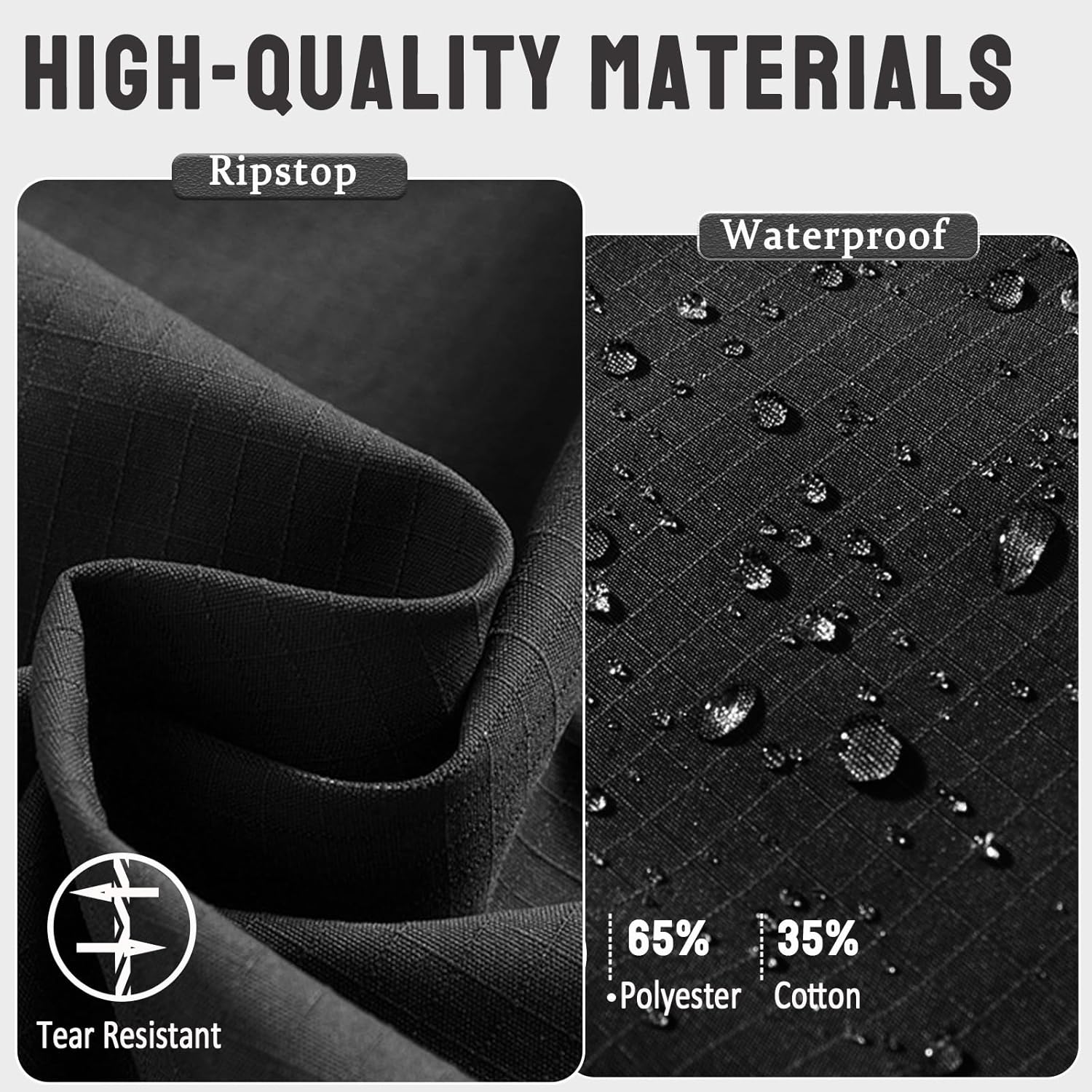 Men's Tactical Combat Shirt, Lightweight Long Sleeve Military BDU Shirts Paintball Airsoft Top with Zipper - Image 5