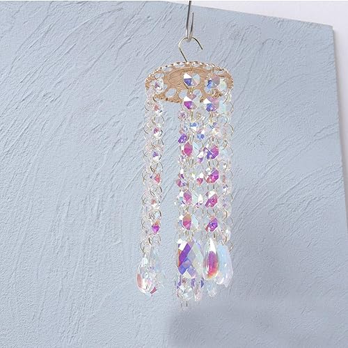 Atrapasoles para colgar en la ventana, atrapasoles con prisma, bola de cristales, atrapasoles de arco iris, adornos colgantes para habitación,