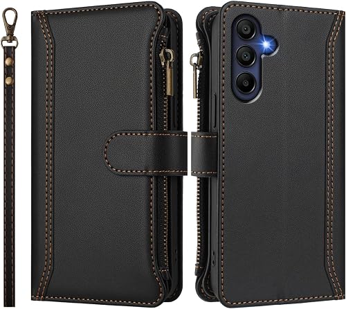 PEIYE Funda para Samsung Galaxy A17 (5G/4G) - Carcasa Libro de PU Cuero con Tapa