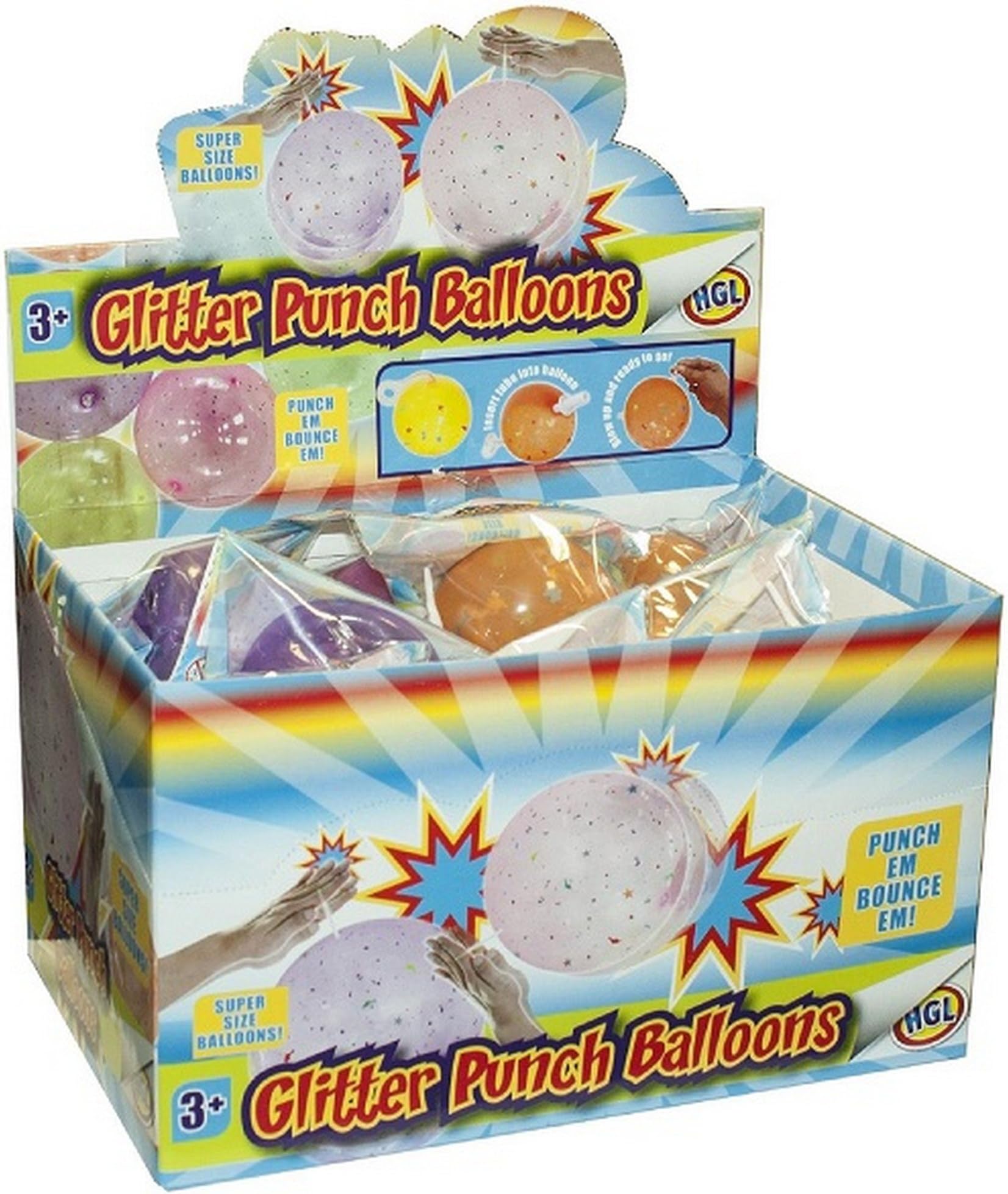 Super Size Glitter Punch Ball Punchball Balloons