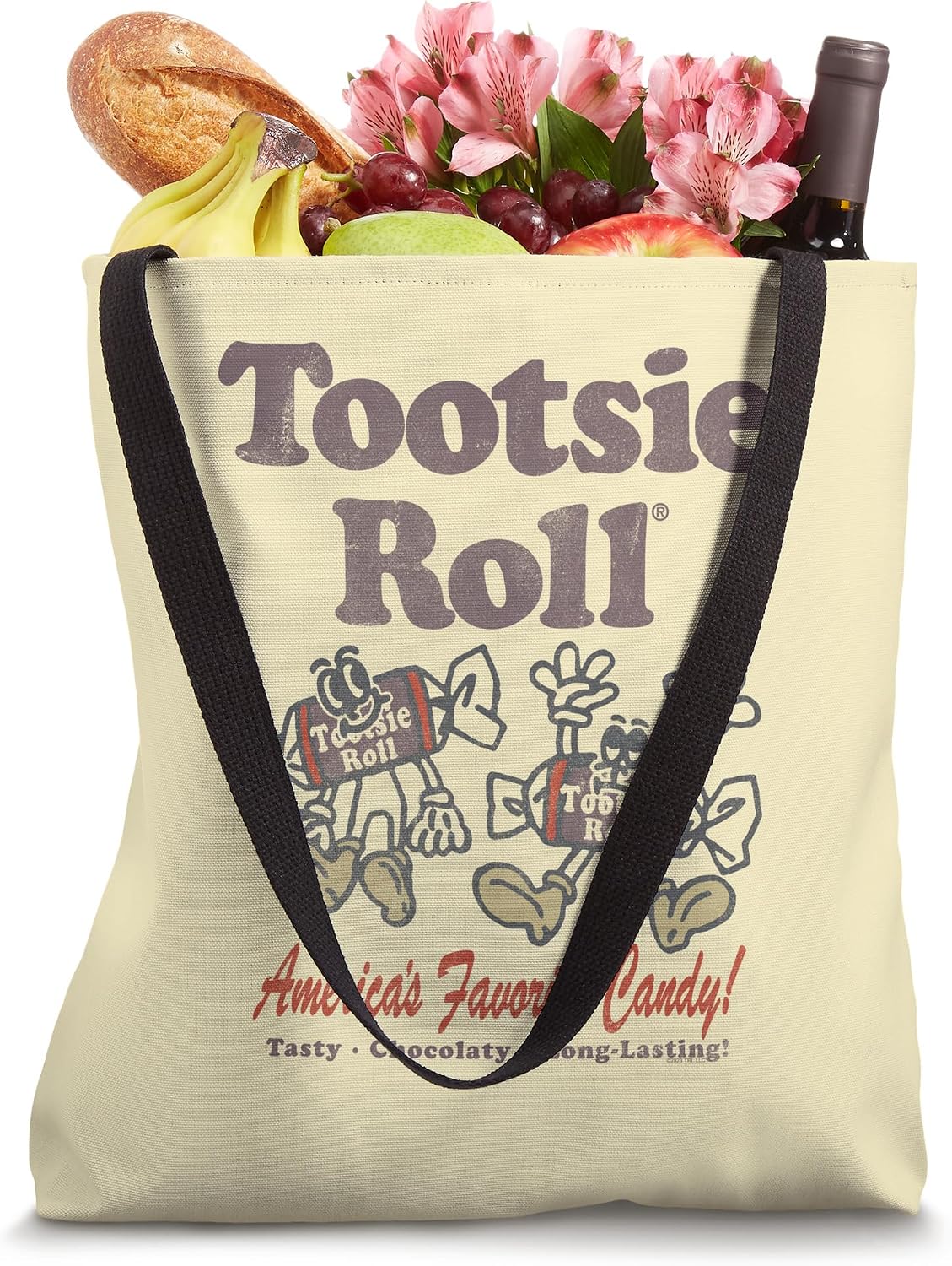 Tootsie Roll America's Favorite Illustration Candy Tote Bag
