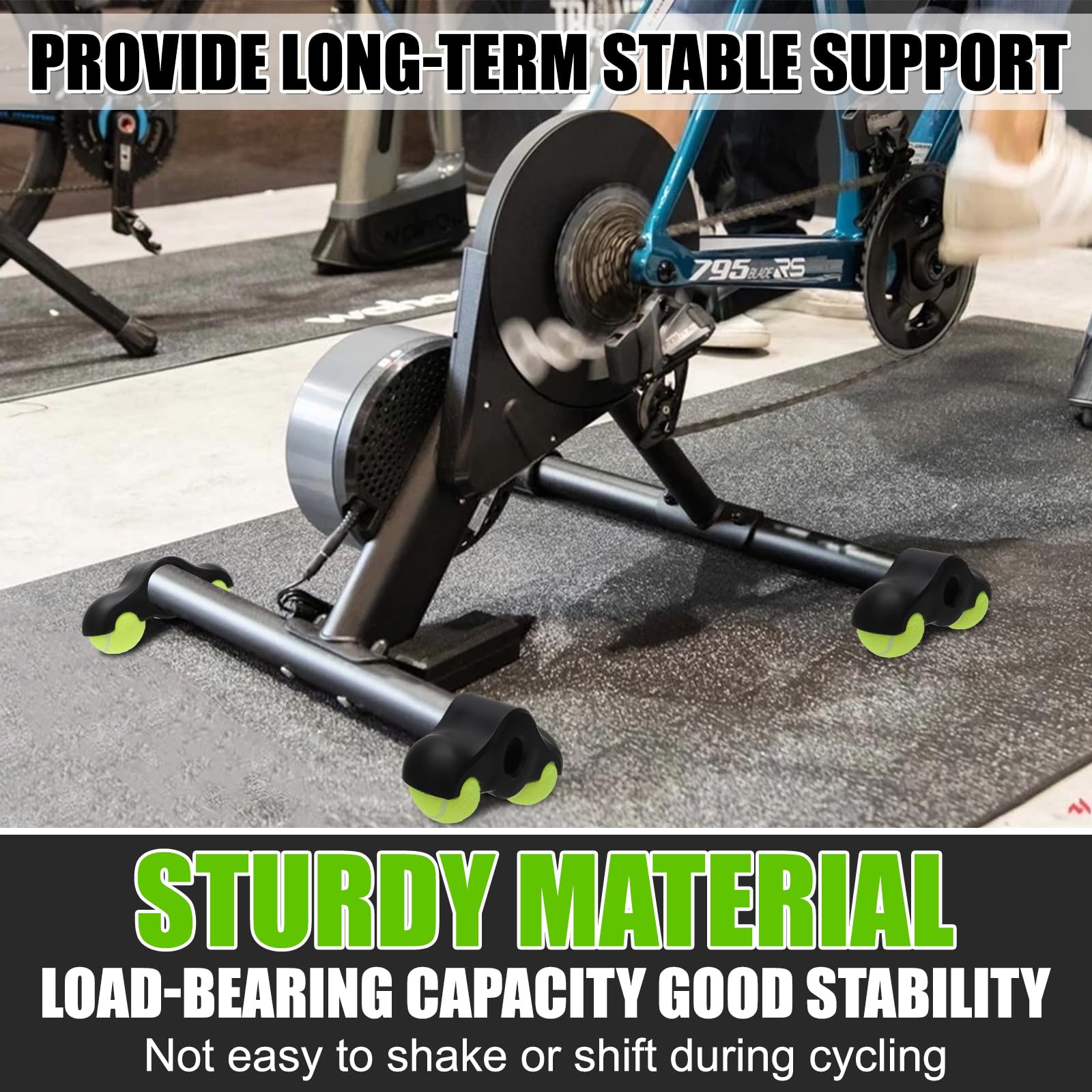 Rocker Plate Füße Perfk Indoor-Cycling Snap-Rocker Fußadapter 4-tlg - Stabiler Trainer Für Rocker Plate Füße Perfk Indoor-Cycling Snap-Rocker Fußadapter 4-tlg - Stabiler Trainer Für