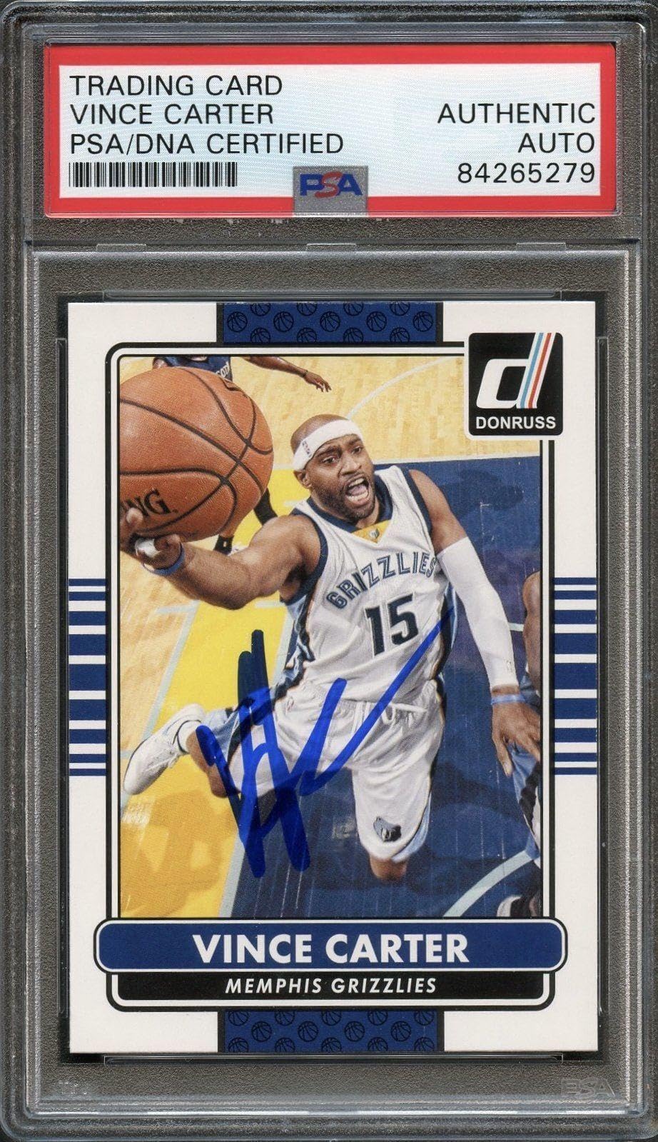 Amazon.com: Topps 2015 Panini Donruss 133 Vince Carter Signed Card