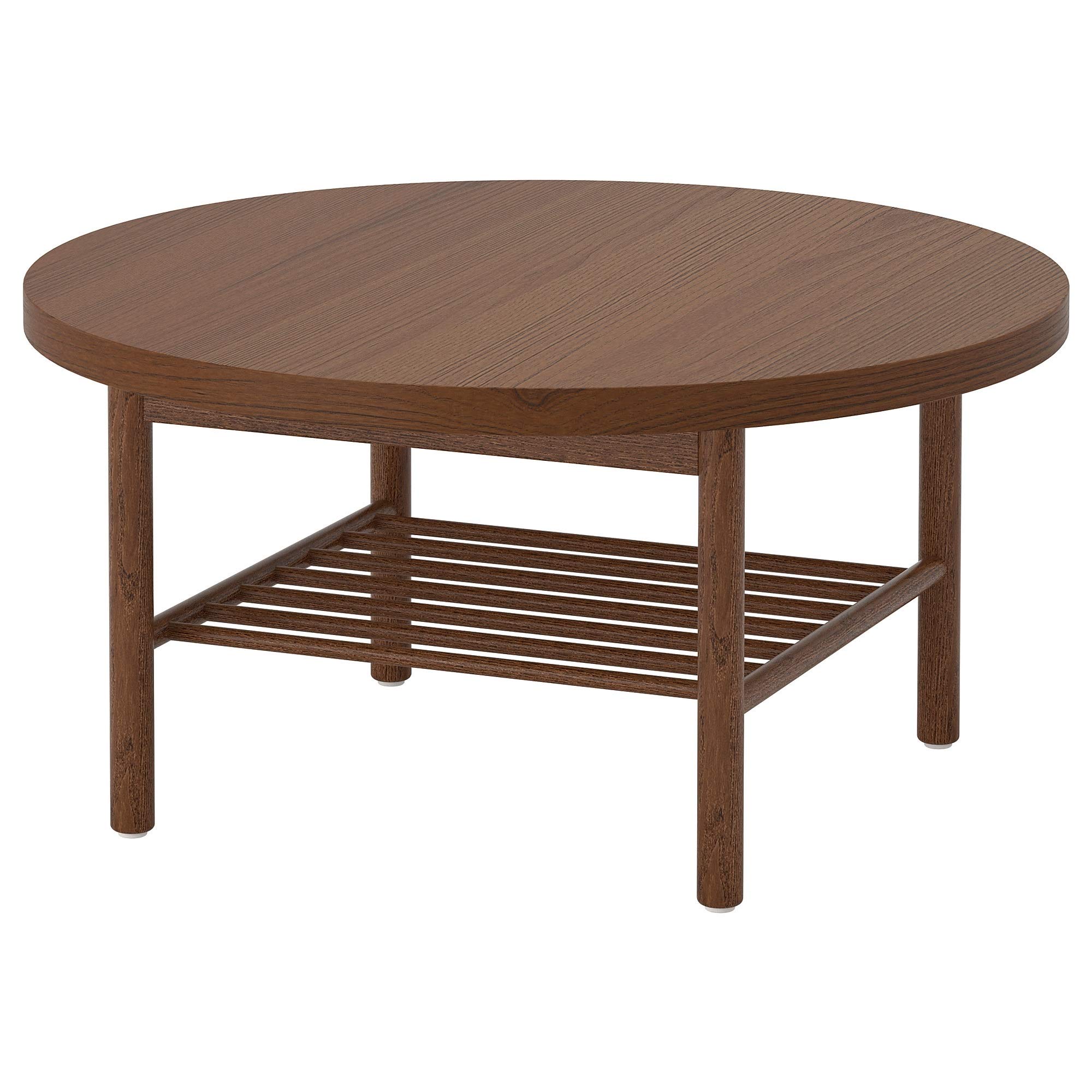 Table basse marron durable 90 cm au design élégant et robuste